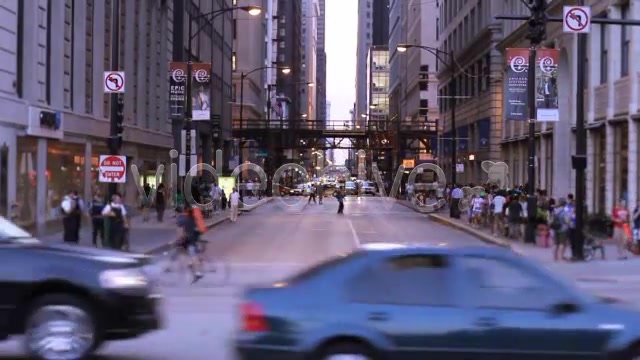 Busy Street In Downtown City Of Chicago  Videohive 2702455 Stock Footage Image 6
