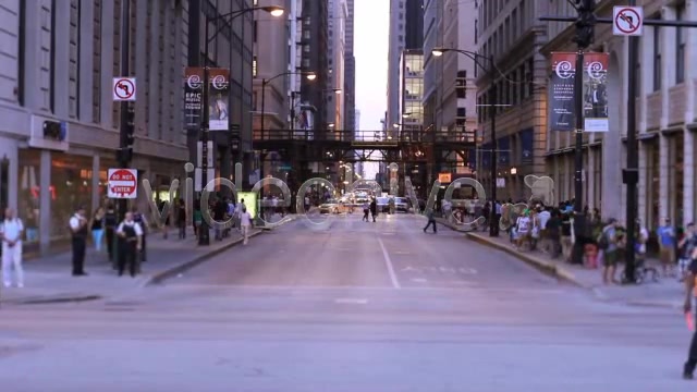 Busy Street In Downtown City Of Chicago  Videohive 2702455 Stock Footage Image 7