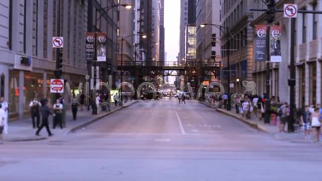 Busy Street In Downtown City Of Chicago  Videohive 2702455 Stock Footage Image 8