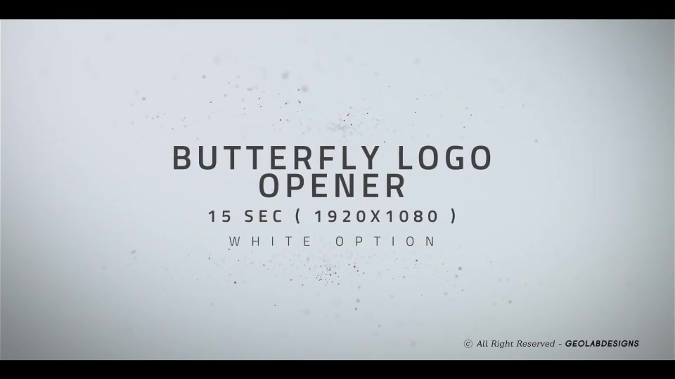 Butterfly Logo Opener l Elegant Logo Opener l Flipping Wings Logo Opener Videohive 25587488 After Effects Image 8