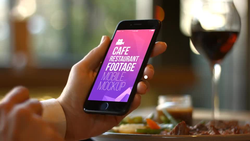 Cafe Restaurant Footage Mobile Mockup - Download Videohive 19265104