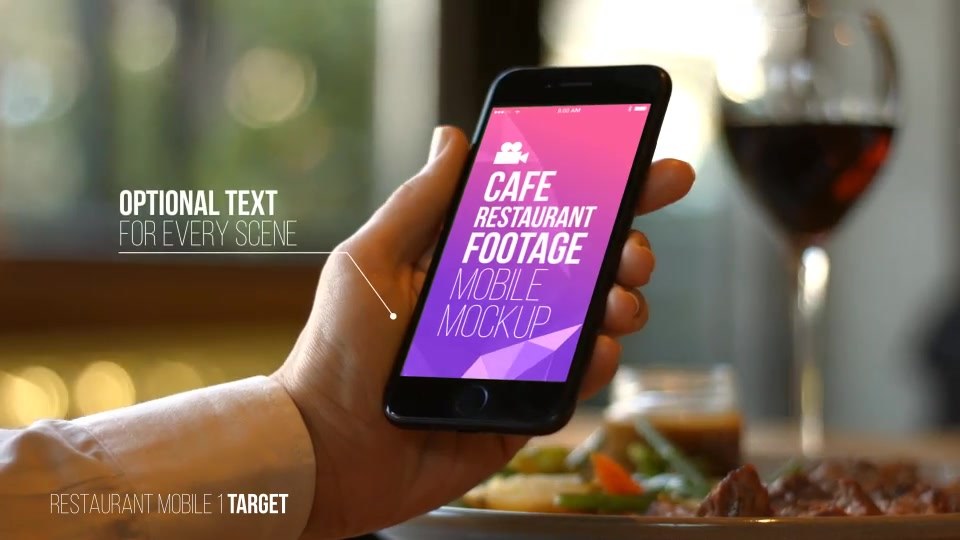 Cafe Restaurant Footage Mobile Mockup - Download Videohive 19265104