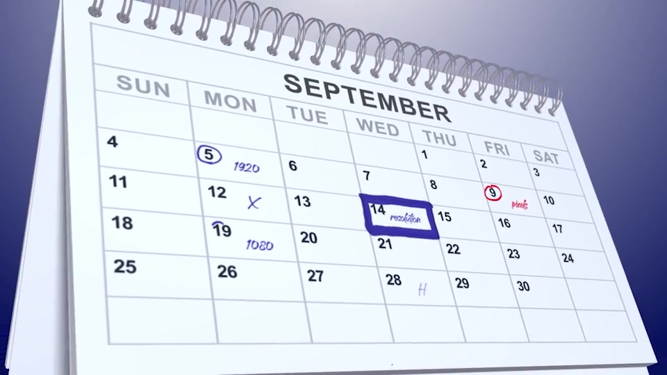Calendar Element 3D Videohive 37075474 After Effects Image 8