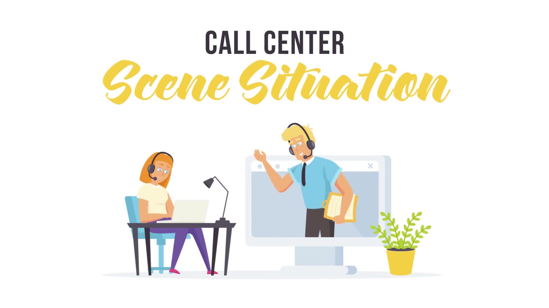 Call center Scene Situation Videohive 27597249 After Effects Image 1