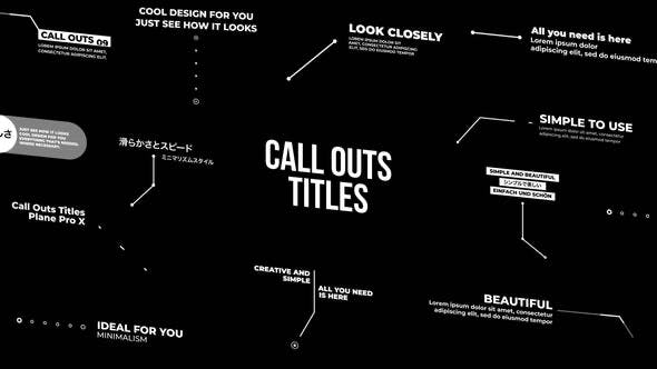 Call Outs - Download Videohive 32972703