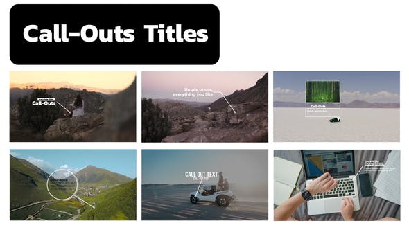 Call Outs Titles Pack(After Effects) - Download 34134150 Videohive