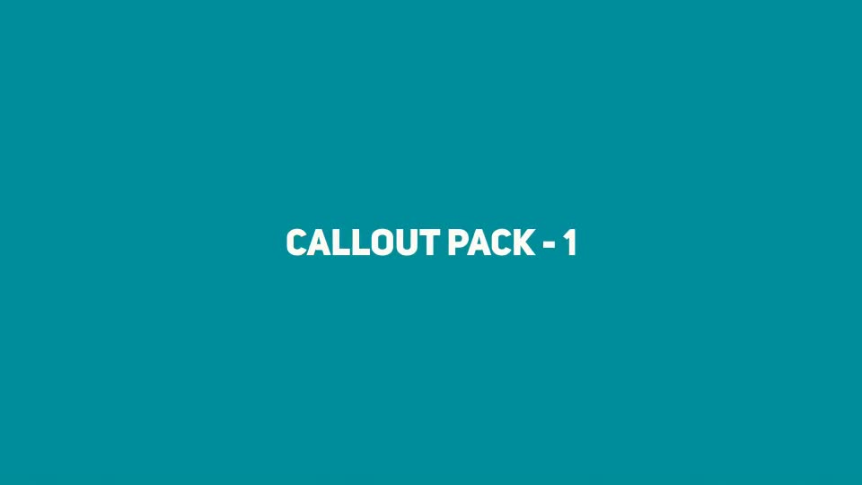 Callout Pack 01 Videohive 23098629 After Effects Image 1