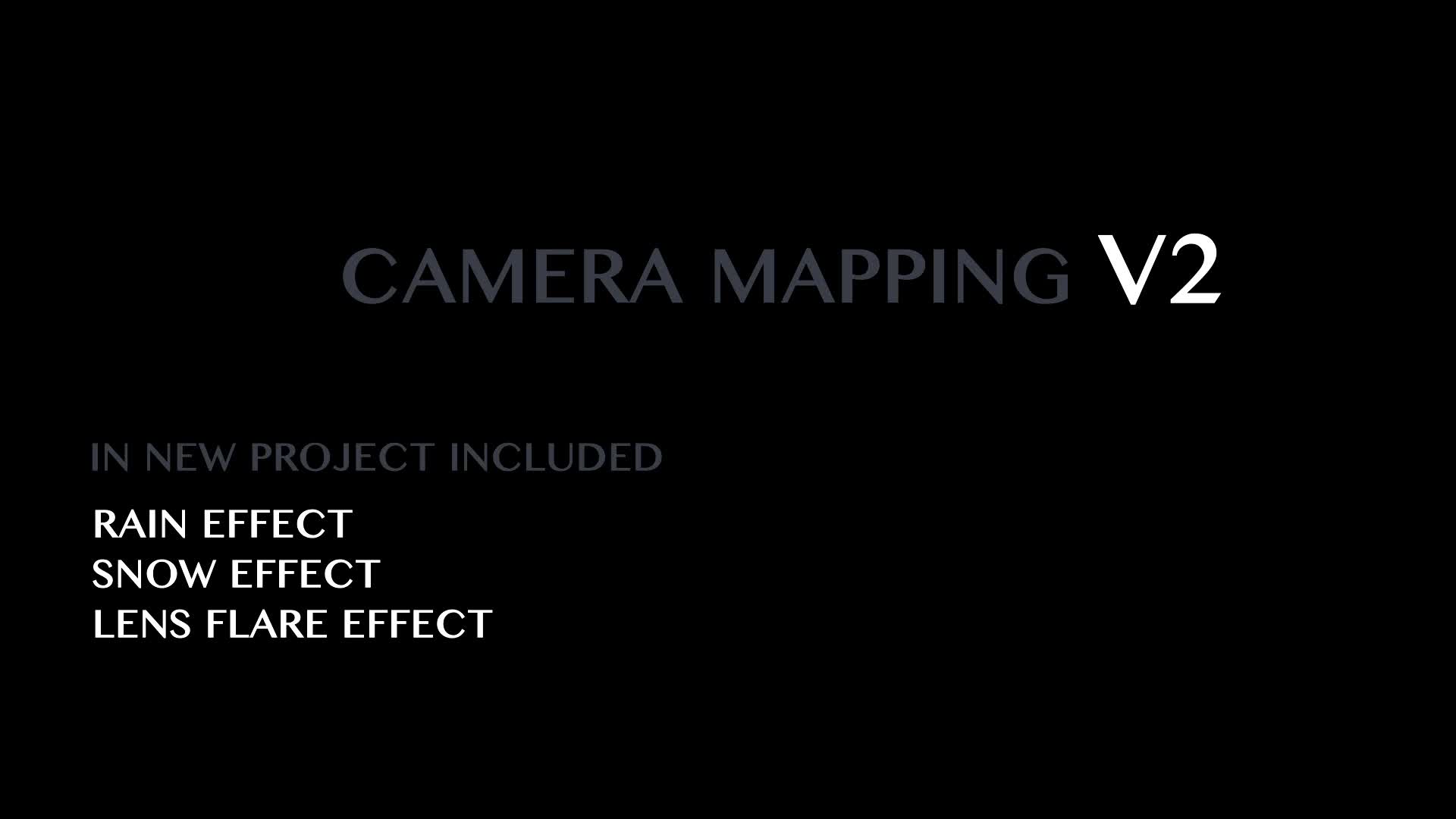 Camera Mapping V2 - Download Videohive 13812281