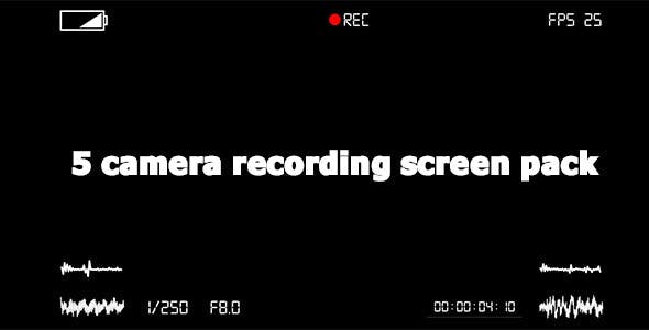 Camera Recording Screen Pack - 6184232 Videohive Download