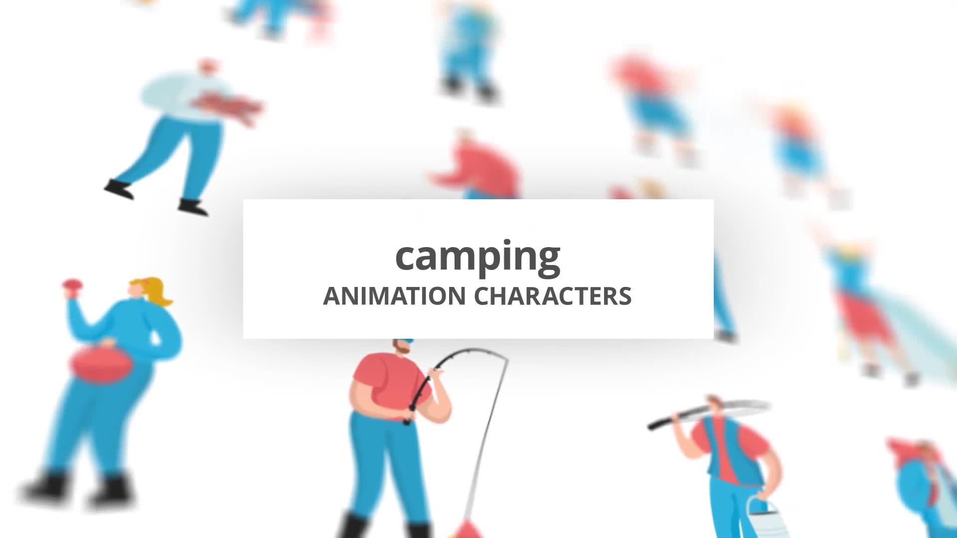 Camping Character Set Videohive 29102352 After Effects Image 1