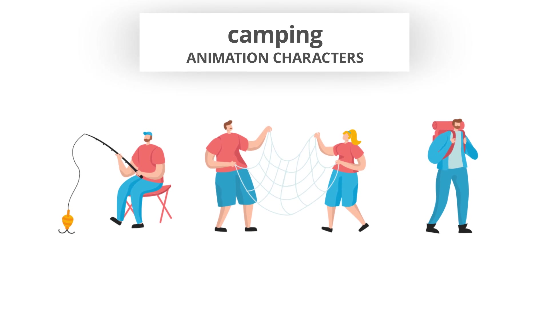 Camping Character Set Videohive 29102352 After Effects Image 4