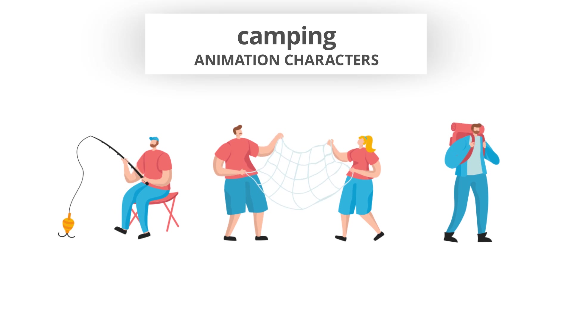 Camping Character Set Videohive 29102352 After Effects Image 5