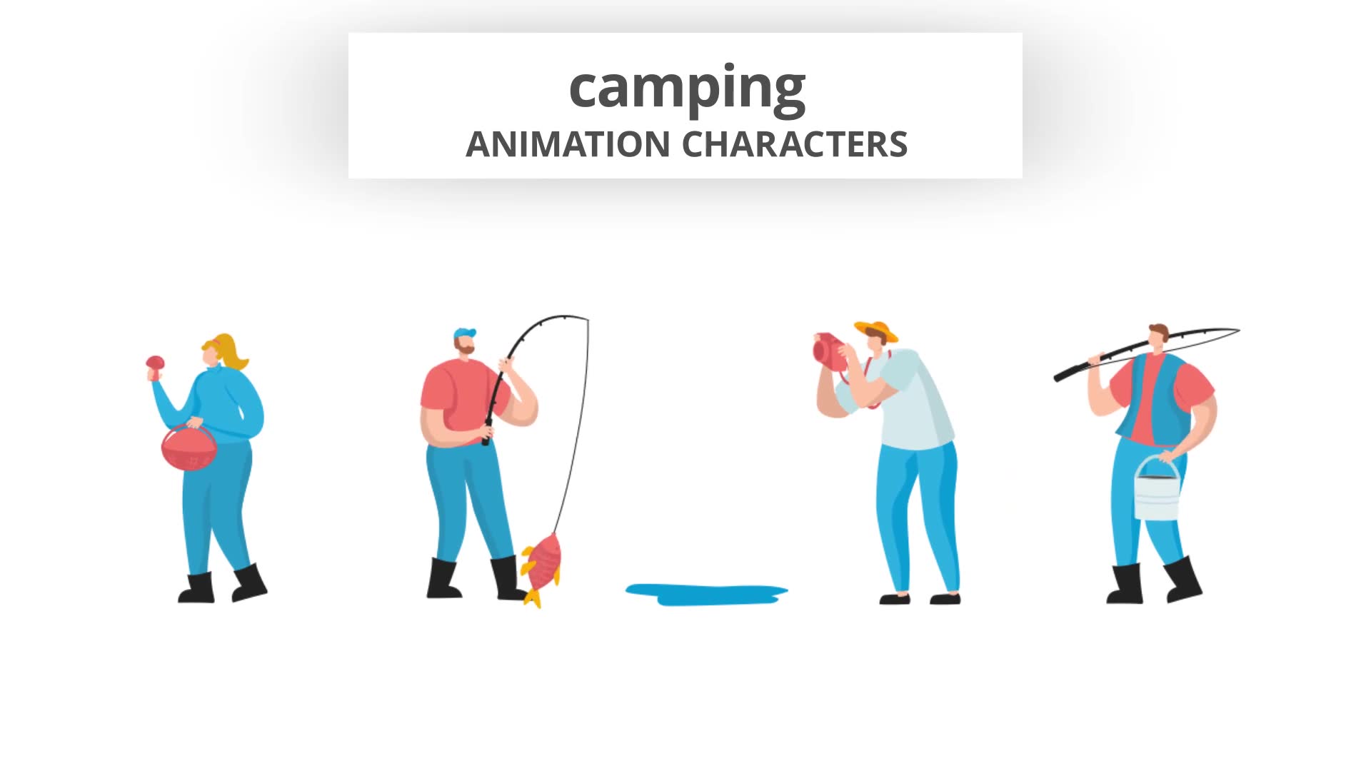 Camping Character Set Videohive 29102352 After Effects Image 9