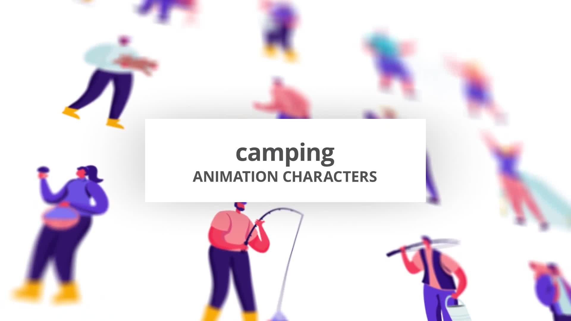 Camping Character Set Videohive 28672337 After Effects Image 1