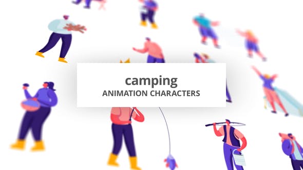 Camping Character Set - Download Videohive 28672337