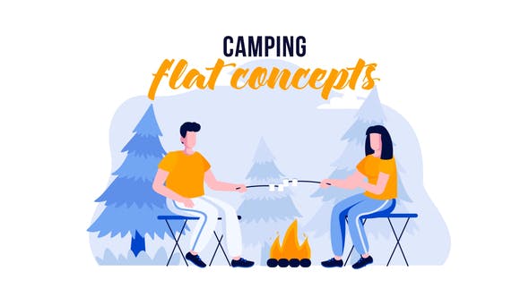 Camping Flat Concept - Download 32322516 Videohive