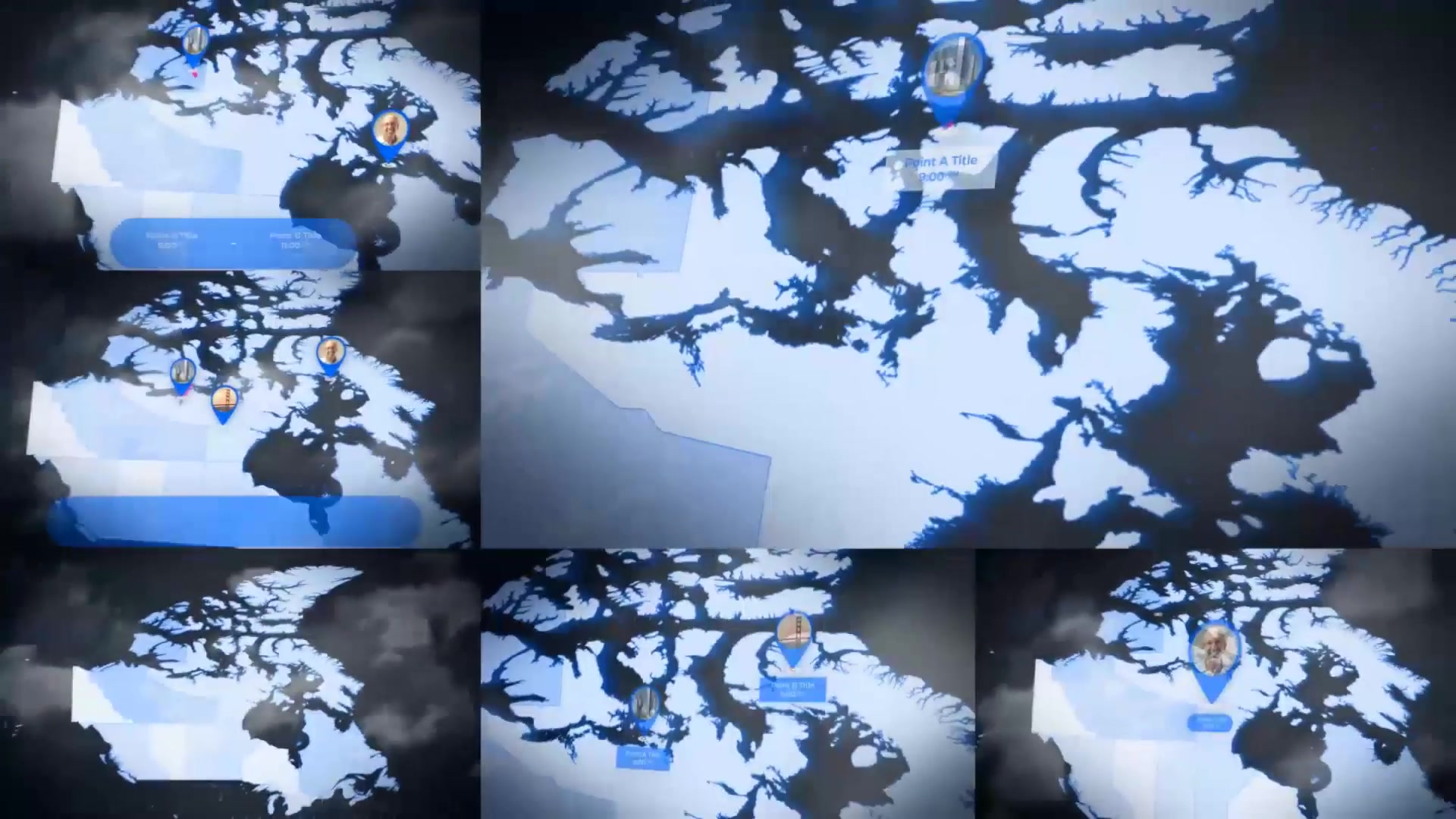 Canada Map Canadian Map Kit Videohive 24052290 After Effects Image 8