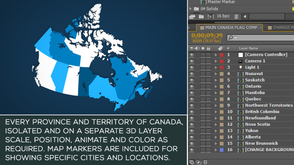 Canada Map Kit - Download Videohive 15856796