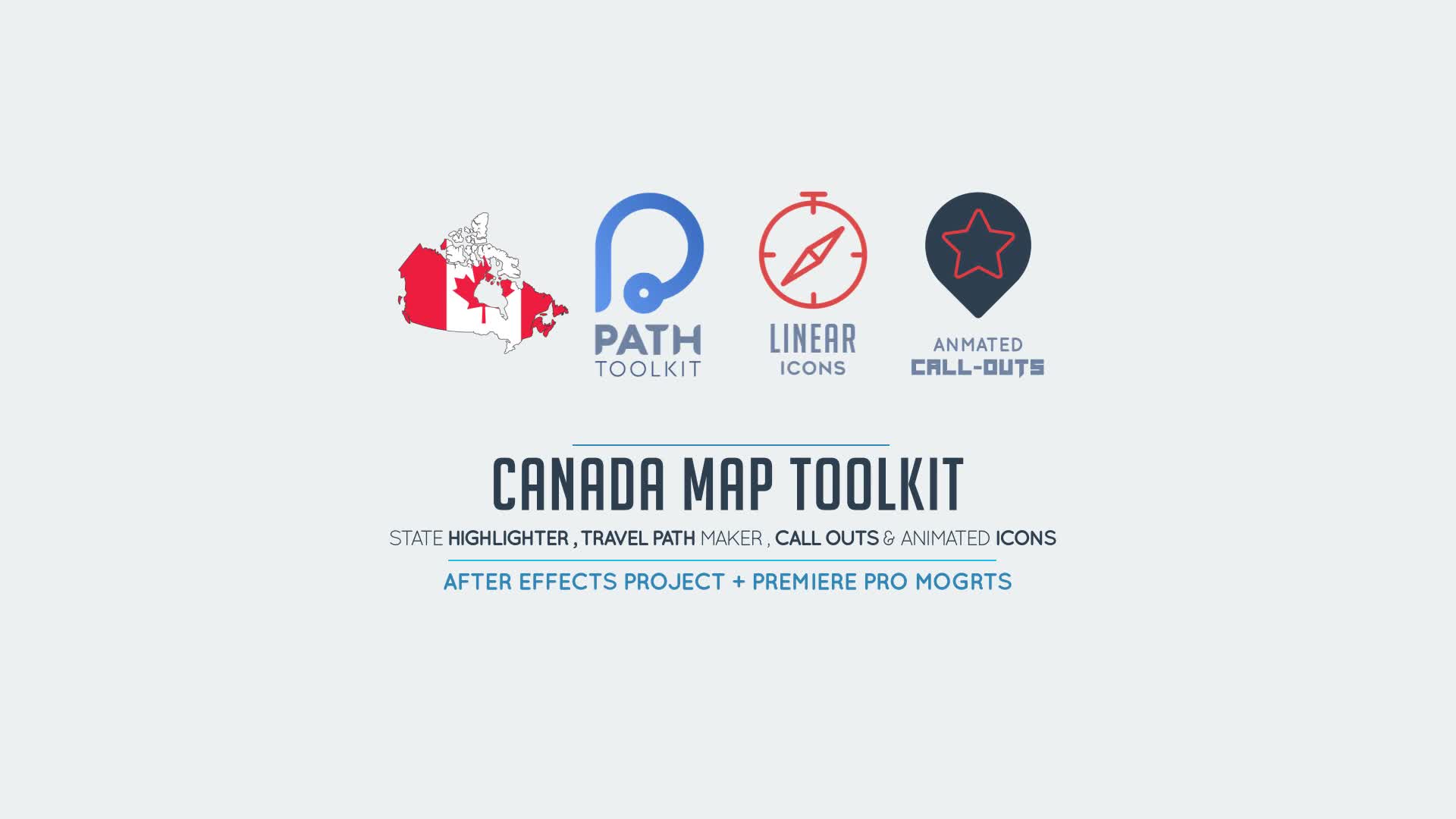 Canada Map Toolkit Videohive 26520922 After Effects Image 1