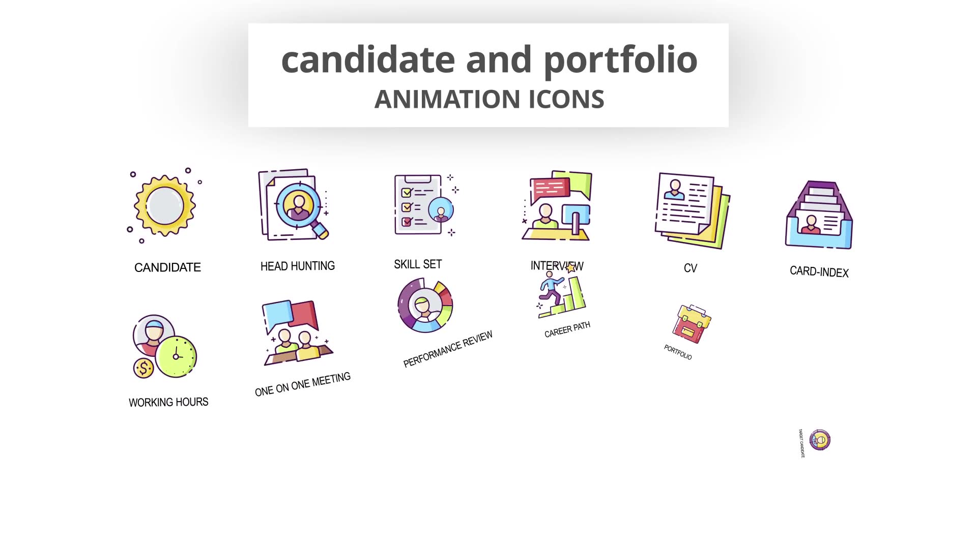 Candidate & Portfolio Animation Icons Videohive 29201796 After Effects Image 4