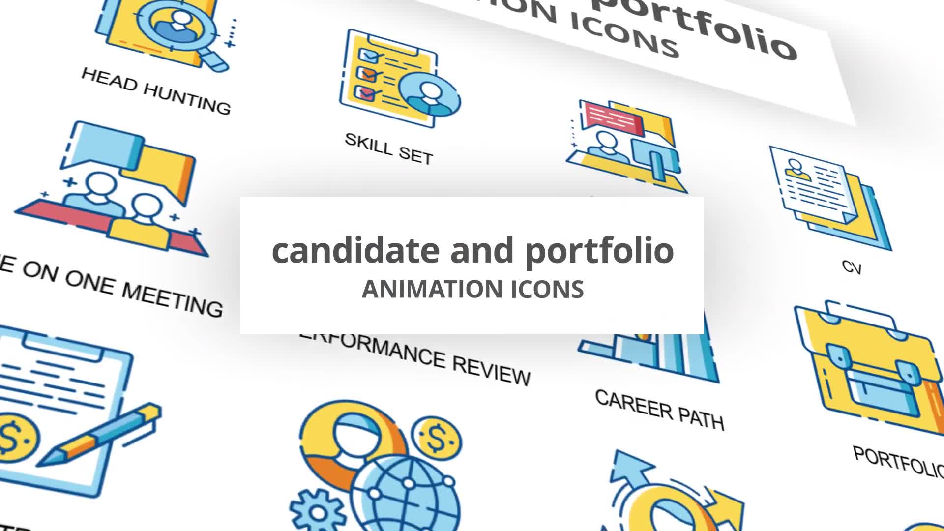 Candidate & Portfolio Animation Icons Videohive 30260773 After Effects Image 1