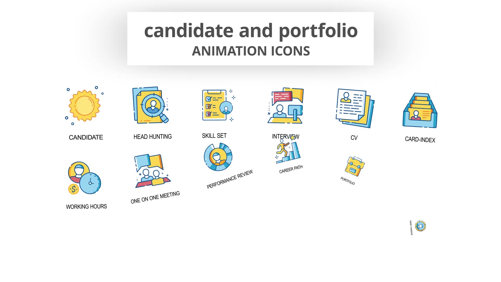 Candidate & Portfolio Animation Icons Videohive 30260773 After Effects Image 4