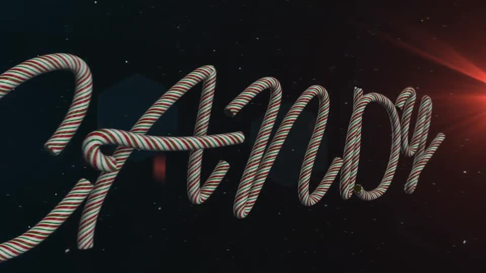 Candy Cane Letters E3D Videohive 20988594 After Effects Image 1