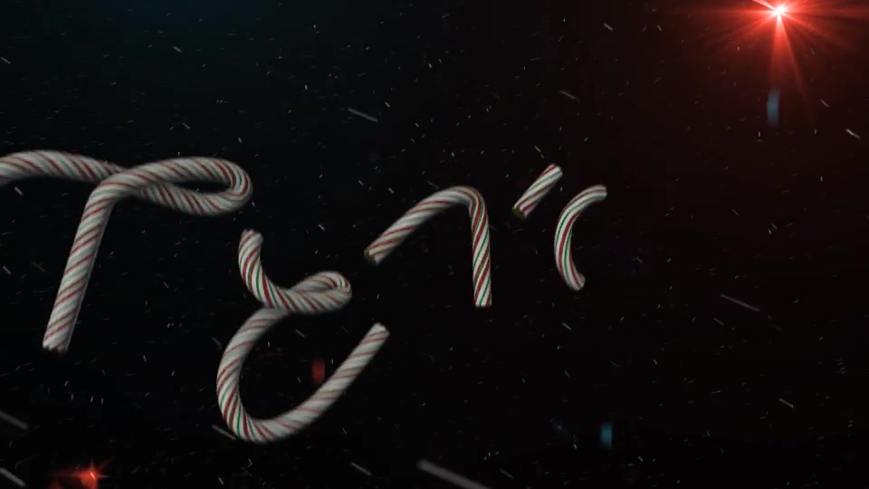 Candy Cane Letters E3D Videohive 20988594 After Effects Image 3
