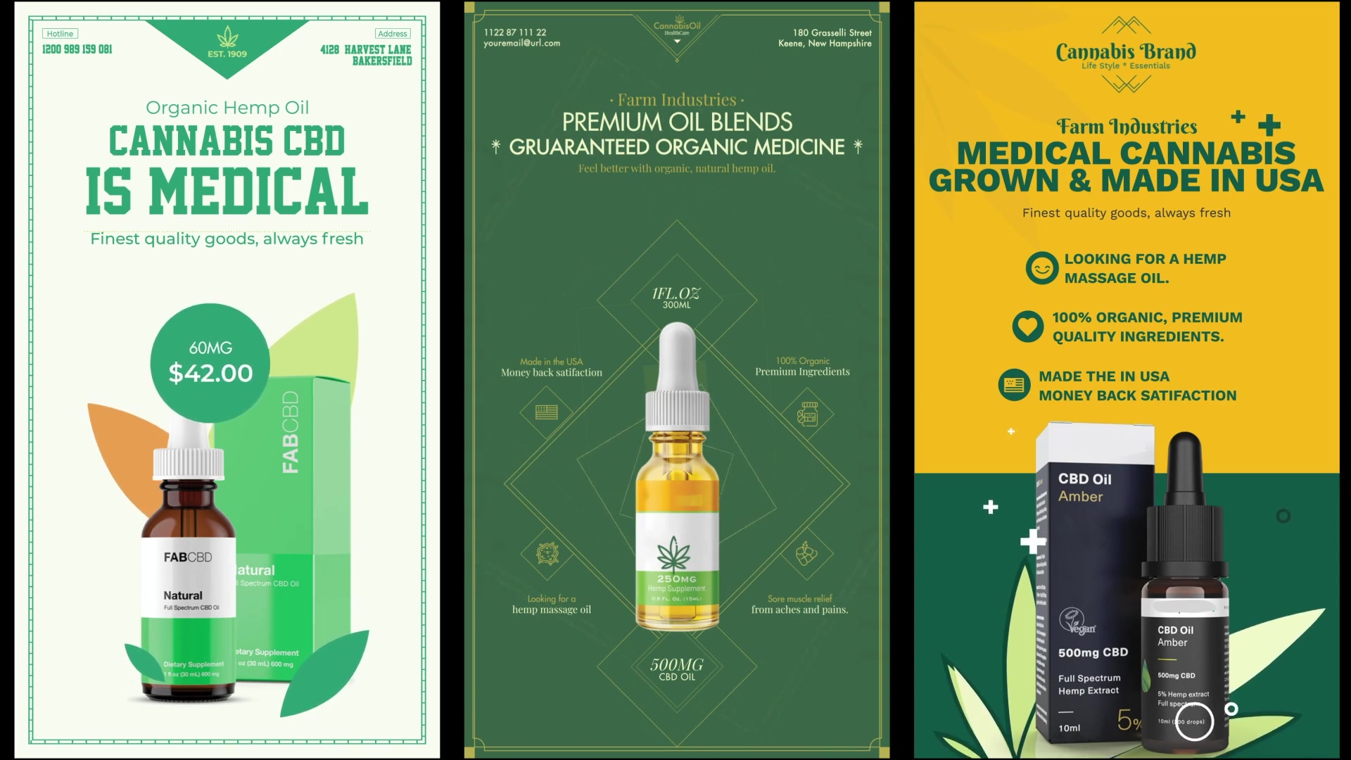Cannabis Hemp Oil Products Instagram Sotires Videohive 32680512 After Effects Image 4