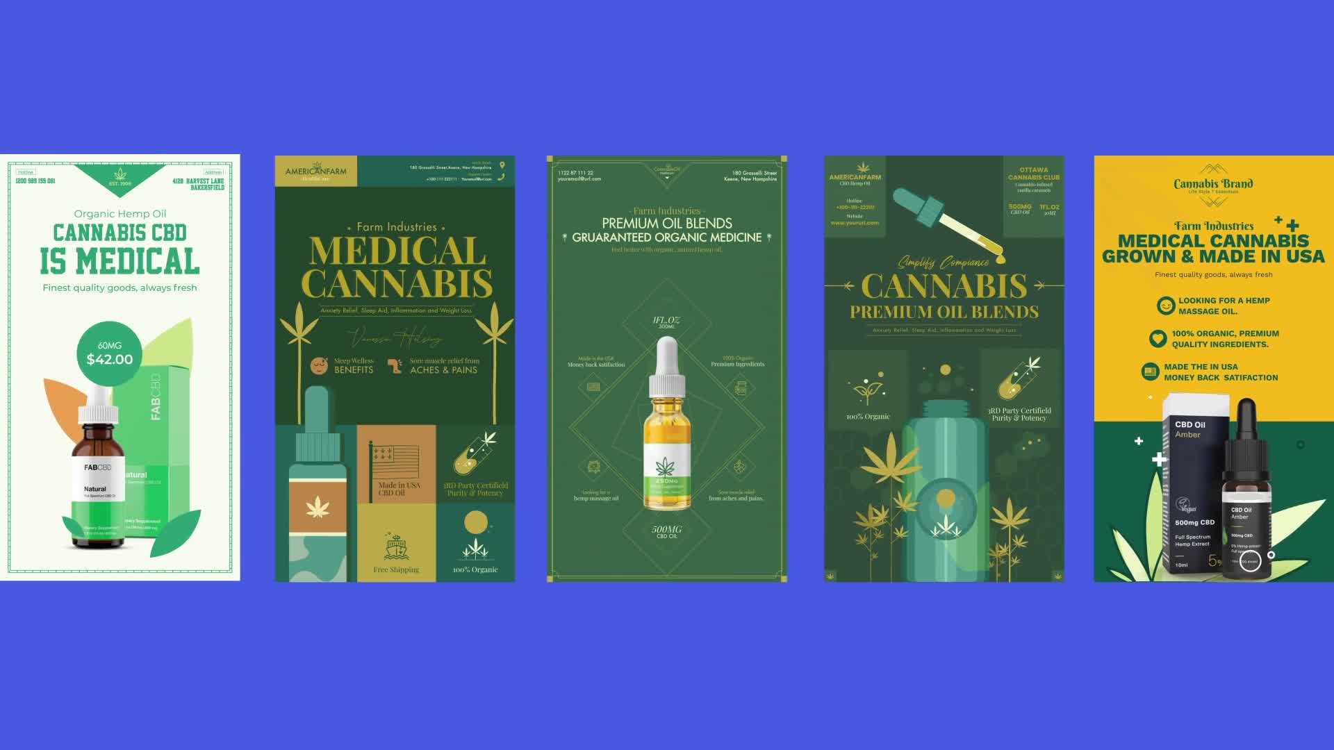 Cannabis Hemp Oil Products Instagram Sotires Videohive 32680512 After Effects Image 8