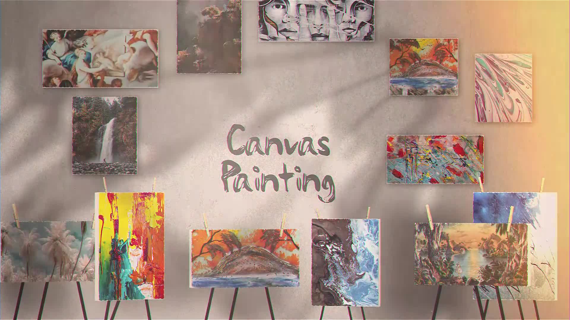 Canvas Painting Gallery Videohive 25799515 After Effects Image 1