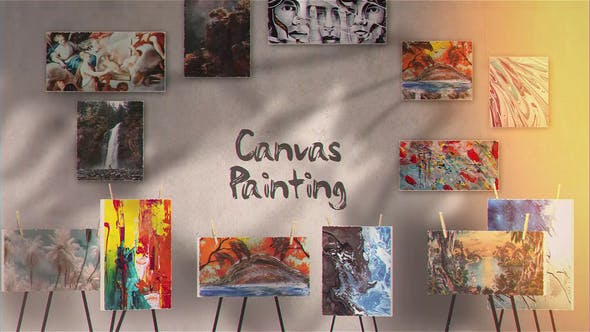 Canvas Painting Gallery - Videohive 25799515 Download