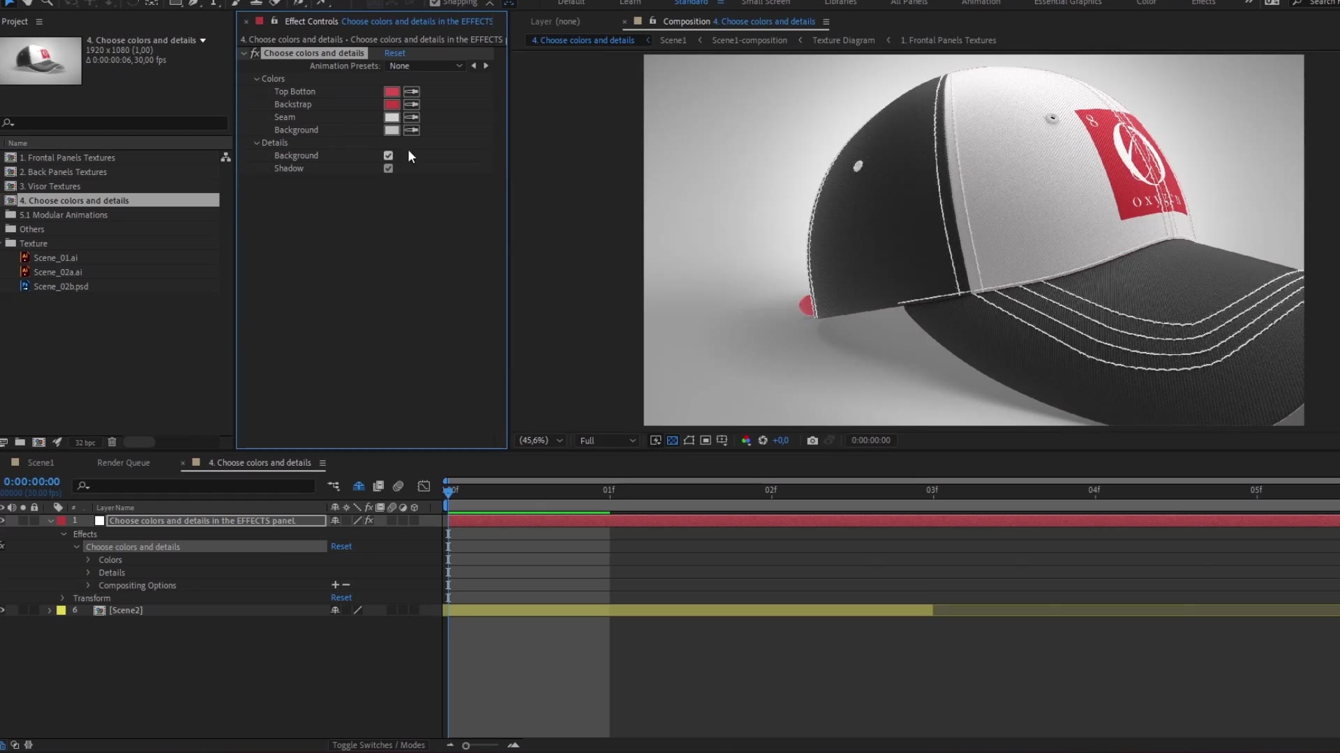 Cap Mockup Template 360º Close Animated Mockup SCENES Videohive 33427781 After Effects Image 7
