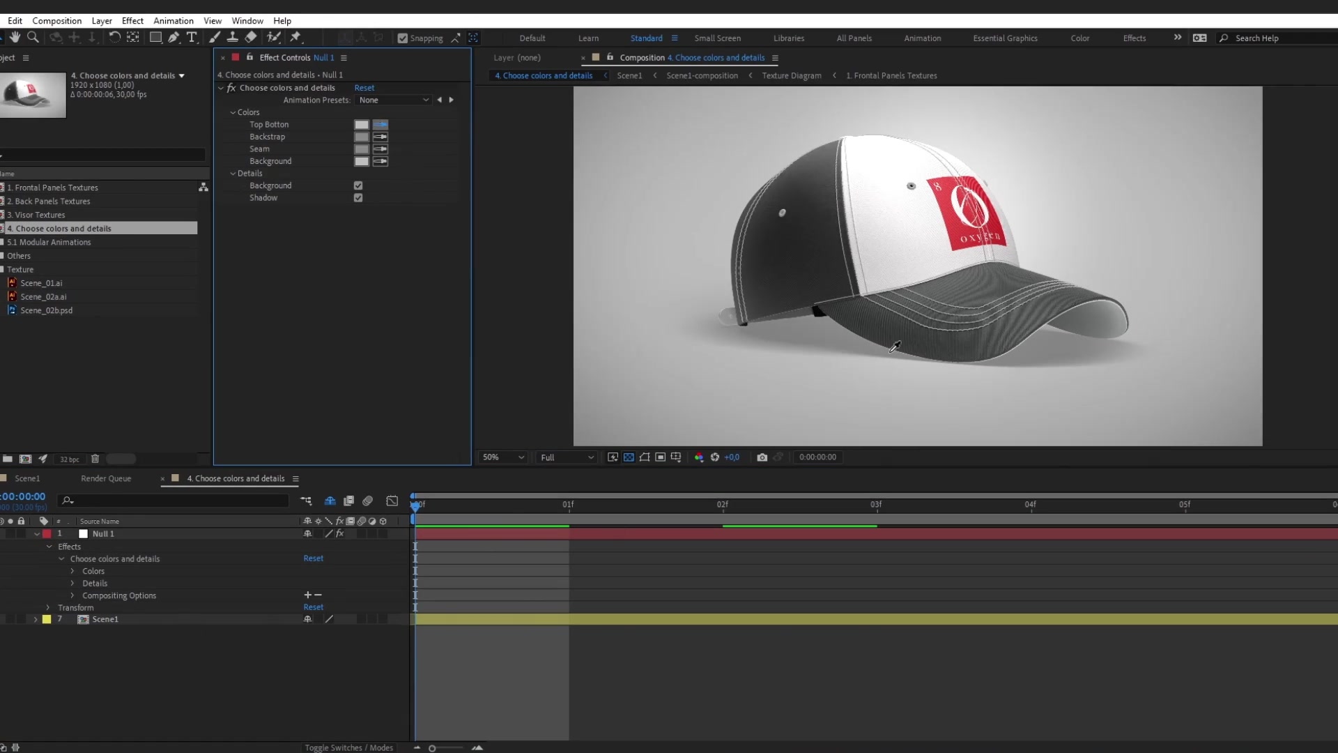 Cap Mockup Template 360º Wide Animated Mockup SCENES Videohive 33427774 After Effects Image 6