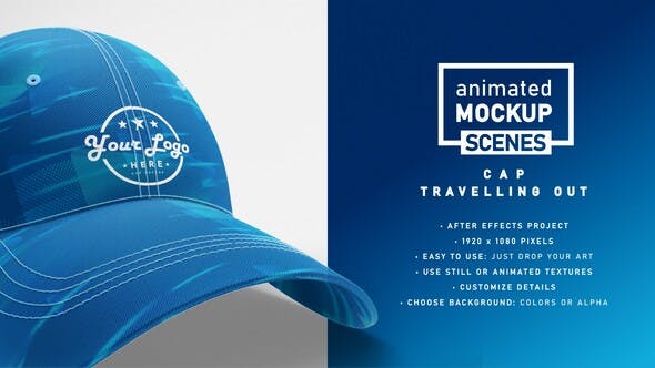 Cap Mockup Template Travelling Out Animated Mockup SCENES - 33429185 Videohive Download