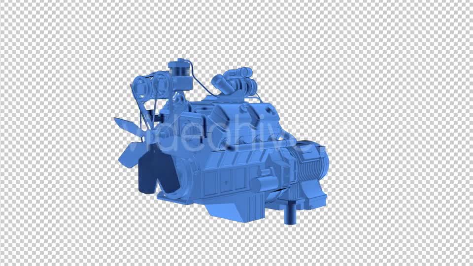 Car Engine 3D Outline - Download Videohive 21204469