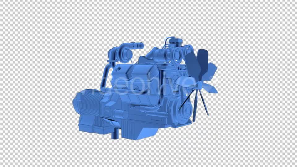 Car Engine 3D Outline - Download Videohive 21204469