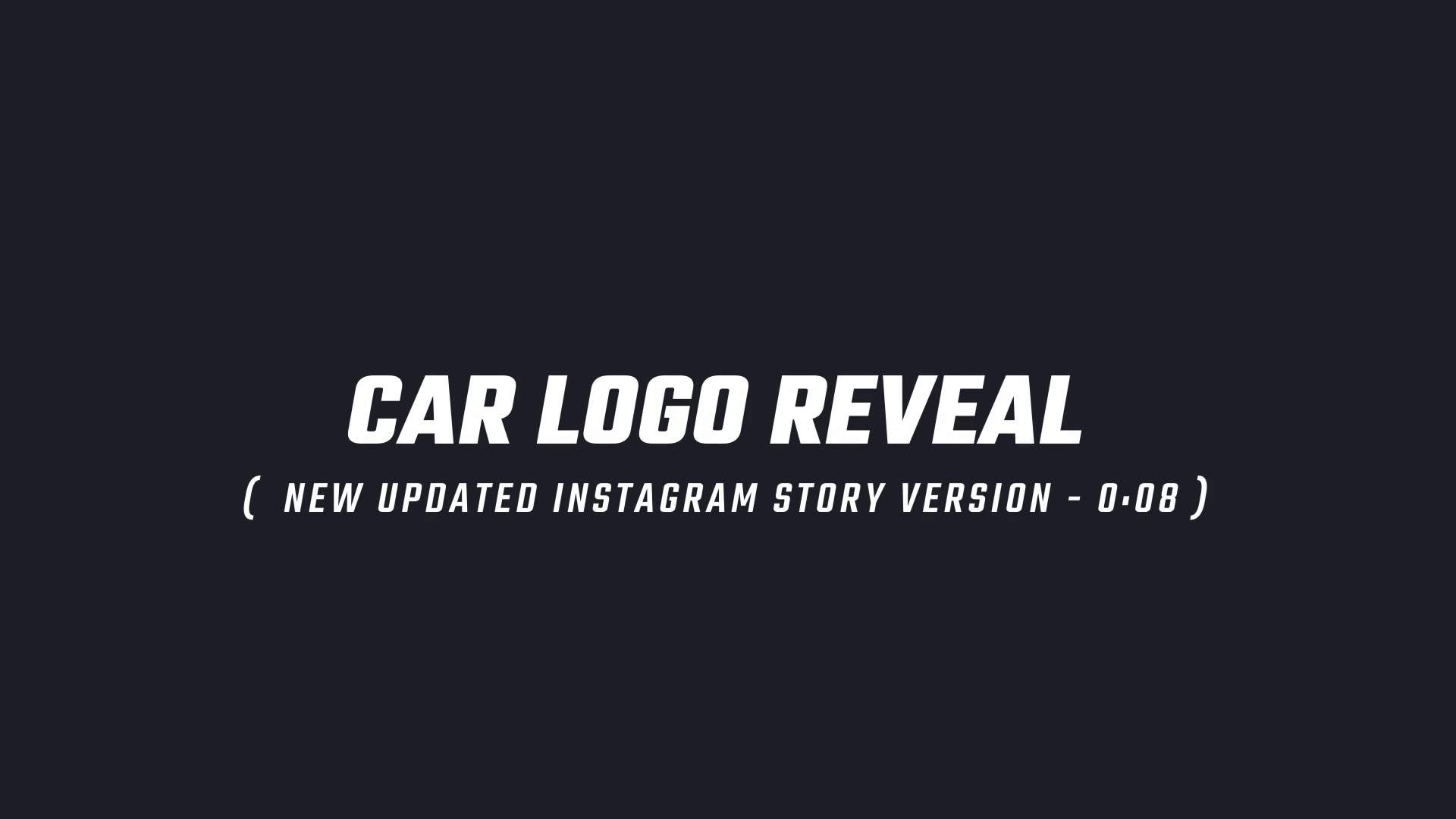 Car Logo Reveal Videohive 20426344 After Effects Image 8