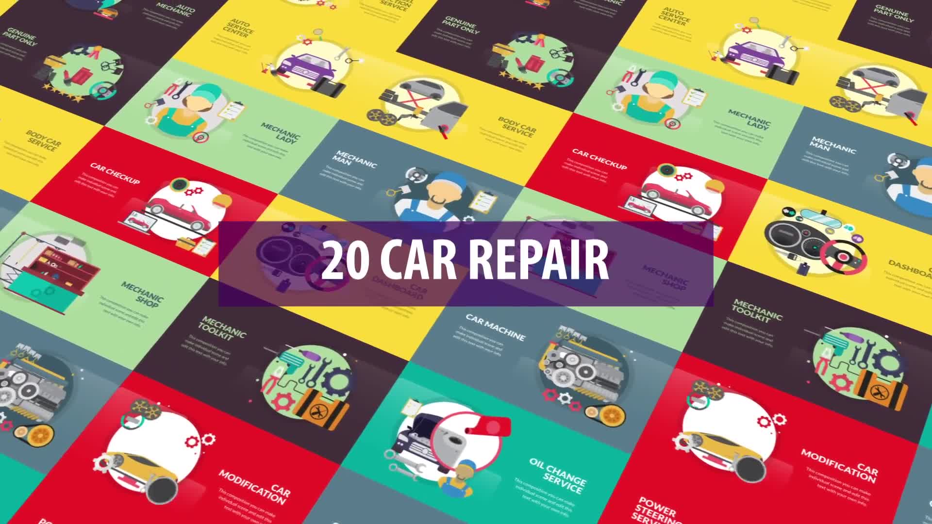Car Repair Animation | DaVinci Resolve Videohive 33373317 DaVinci Resolve Image 1