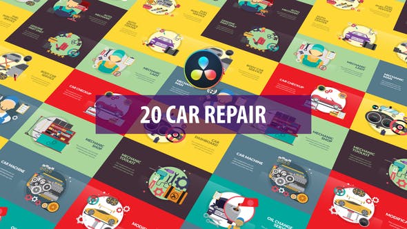 Car Repair Animation | DaVinci Resolve - Videohive 33373317 Download