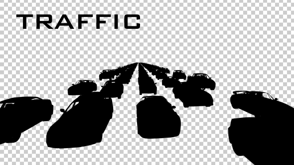 Car Traffic Silhouette - Download Videohive 20622588