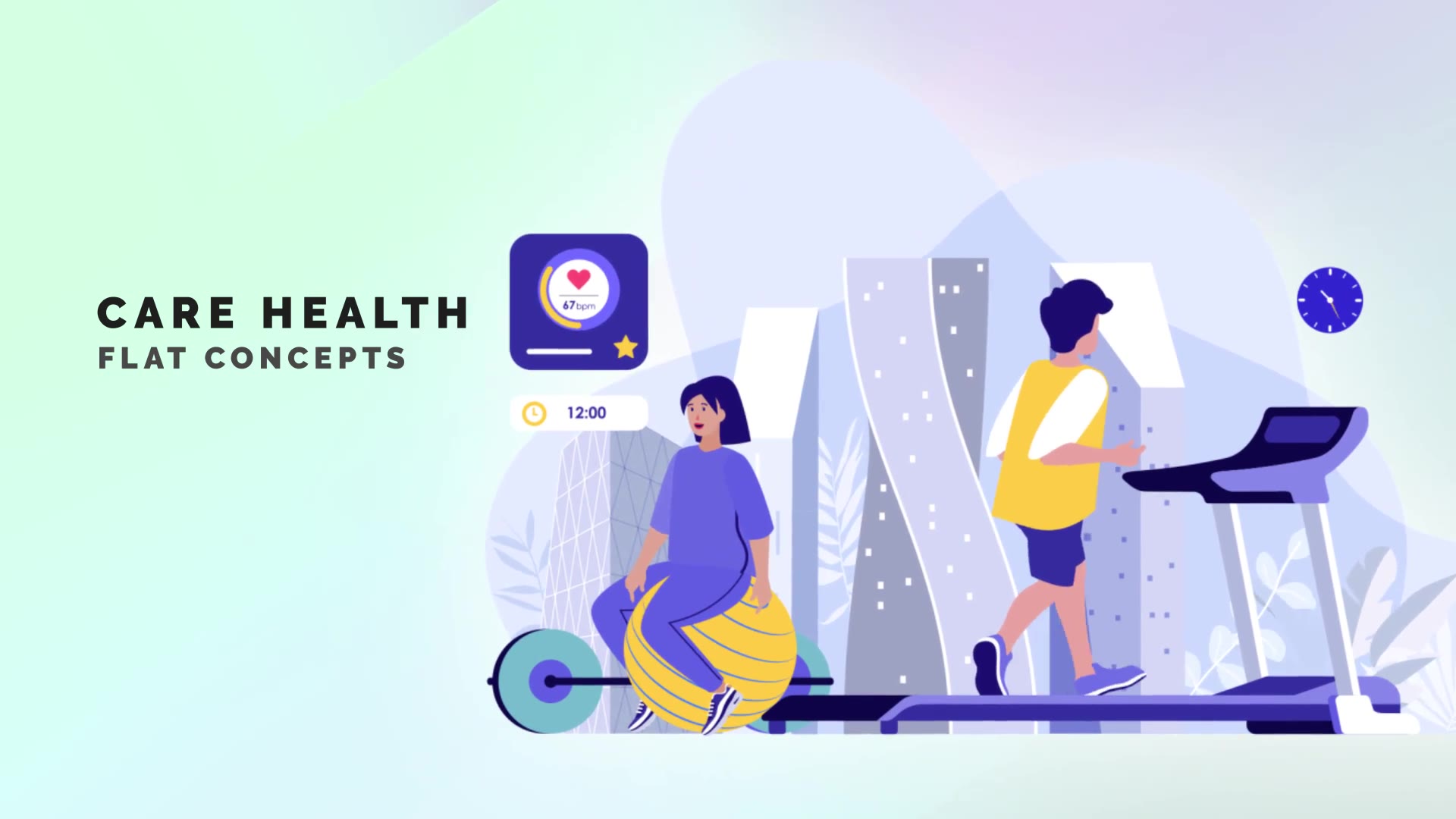 Care health Flat Concept Videohive 33559802 After Effects Image 2