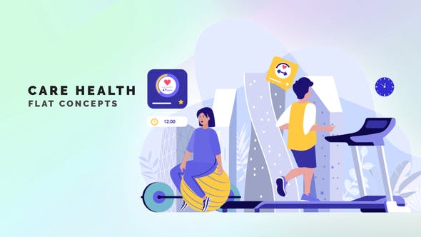 Care health Flat Concept - 33559802 Download Videohive