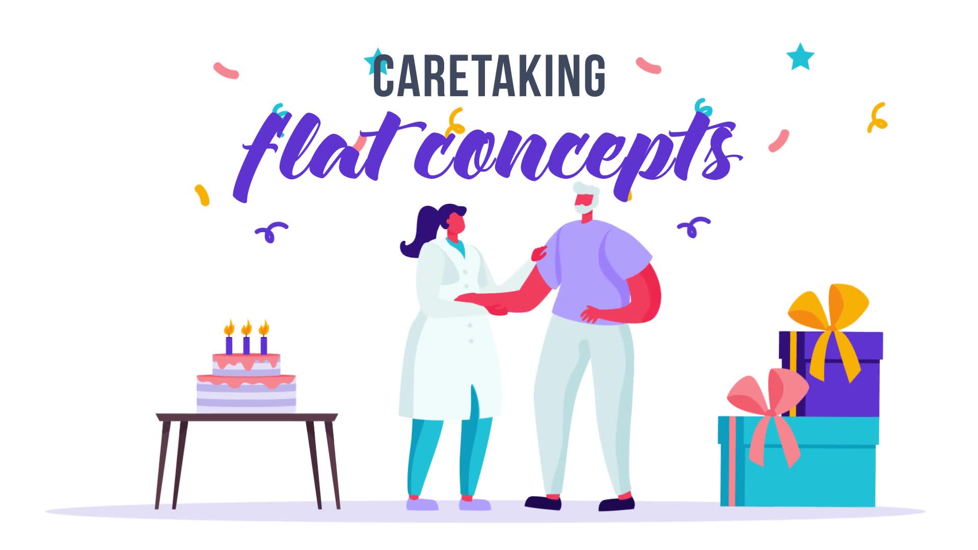 Caretaking Flat Concept Videohive 33248724 After Effects Image 2