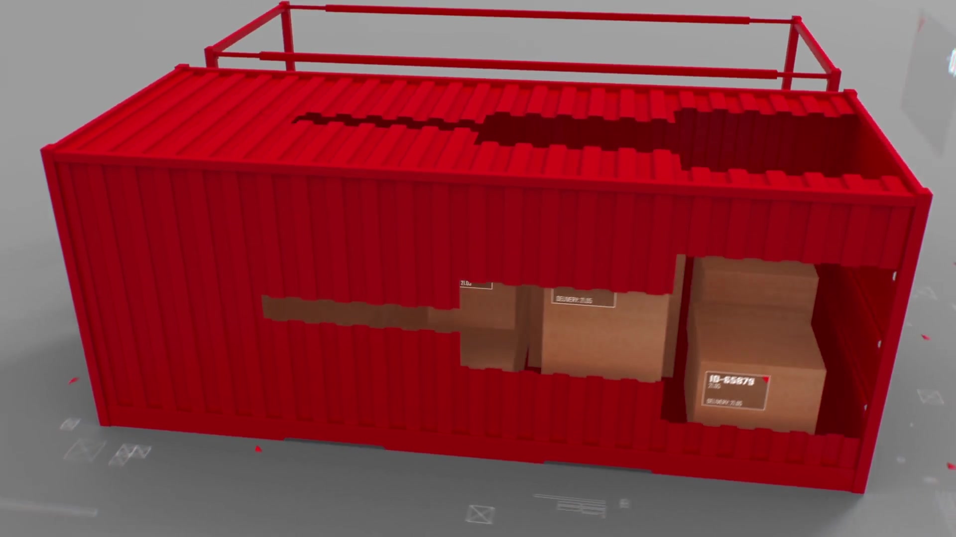 Cargo Opening/ Transportation of Parcels/ Post and Сontainer/ Corporate Logo Videohive 21292992 After Effects Image 2