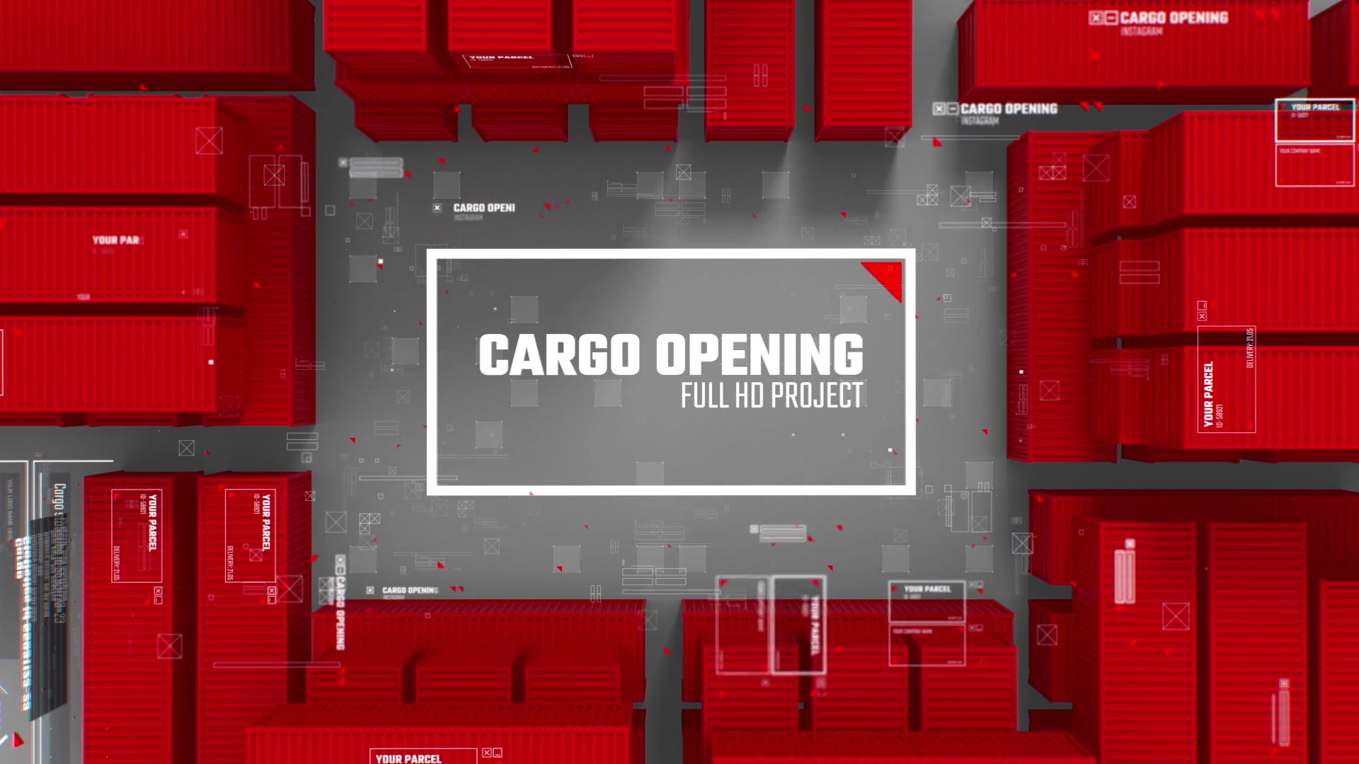 Cargo Opening/ Transportation of Parcels/ Post and Сontainer/ Corporate Logo Videohive 21292992 After Effects Image 5