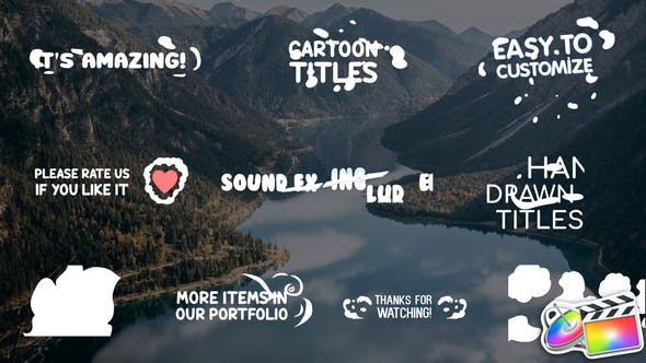 Cartoon 2D Titles | FCPX - Download 24384674 Videohive
