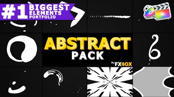 Cartoon Abstract Elements | FCPX - Videohive Download 24265859