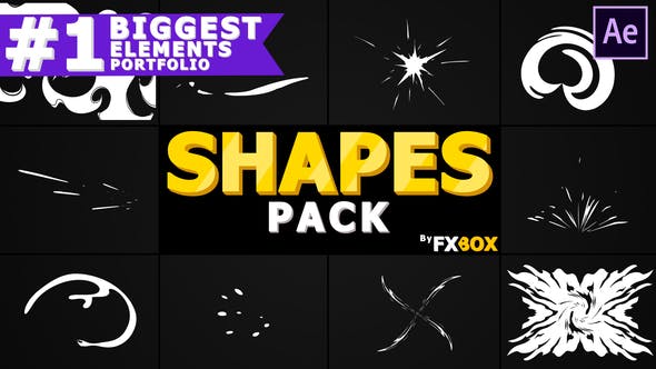 Cartoon Abstract Shapes | After Effects - 25878371 Download Videohive