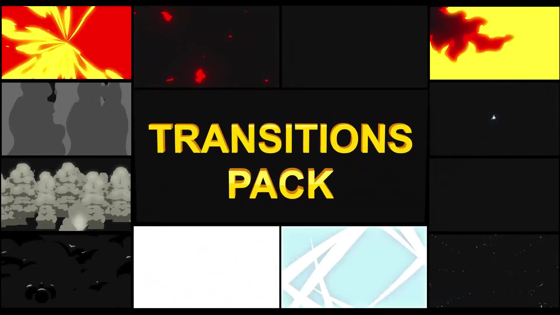 Cartoon Action Transitions | FCPX Videohive 26033336 Apple Motion Image 1